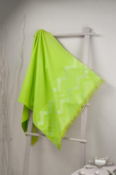 Полотенце Fine Line 70/150 Бордюр Зигзаг Махра Салатовый 966431
