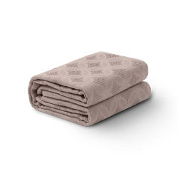 Плед Verossa Жаккард 190х220 Лепесток Кофе 930237