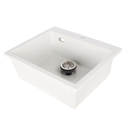 Кухонная мойка Omoikiri Omishima 60-WH Glossy Natceramic/белый