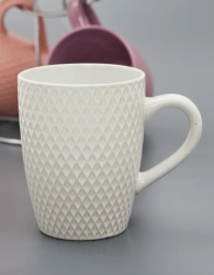 Кружка Jewel Аура-Ромбы 350 мл ПС00127-06 белый