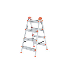 Лестница-стремянка двухсторонняя Perilla ЯРУС стальная 4-х ступенчатая 122404