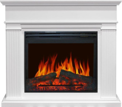 Каминокомплект: Портал Adagio белый с очагом Royal Flame Jupiter FX N Black