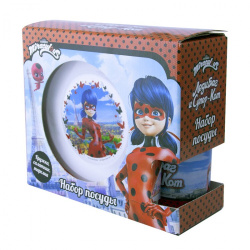 Набор посуды детский Леди Баг и Супер Кот Бабочки 284628