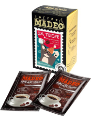 Кофе молотый порционный Madeo За тебя! 10 шт*10 гр