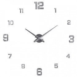 Часы настенные Рубин модульные 3d d-60-120см серебристый 1200-002