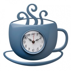 Часы настенные Рубин Классика чашка с дымком 31,5 х30,5см синий 3432-009