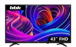  43" (109см) Телевизор BBK 43LEM-1064/FTS2C, FHD 1920x1080, Цвет Чёрный
