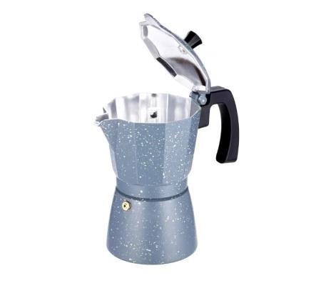 Гейзерная кофеварка Teco 300 мл серый мрамор TC-403-6