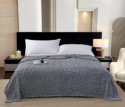 Плед Vse Doma Шерпа 180х200 Love Серый A86678