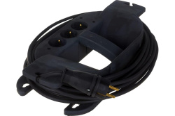 Удлинитель силовой АТЛАНТ КГ 3500 Вт на каучуковой рамке 3 розетки 10м (c/з) 80050