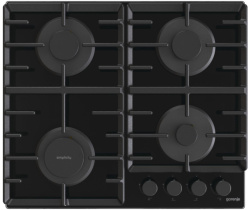 Встраиваемая варочная панель Газовая Gorenje GT642SYB, 60 см, цвет Чёрный