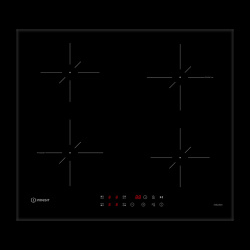 Встраиваемая варочная панель Индукционная Indesit IS 40CQ60 NE, 59 см, цвет Чёрный