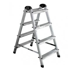 Лестница-стремянка двухсторонняя Perilla алюминевая 4-х ступенчатая 111404