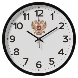 Часы настенные Рубин Россия d-30см черный 3027-022