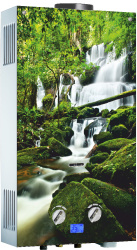 Колонка газова ATL 3-10 LT FOREST WATERFALL, производительность 10 л/мин., Цвет Зелёный