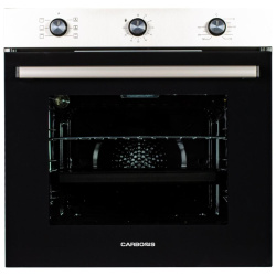 Встраиваемый Электрический духовой шкаф Carbonus 1 FA 622 AA BK/IN, цвет Нержавеющая сталь