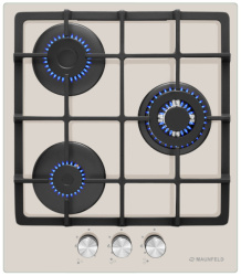 Встраиваемая варочная панель Газовая Maunfeld EGHG.43.33CBG\G, 44 см, цвет Бежевый
