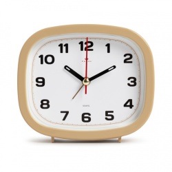 Будильник Рубин Классика 12,5х10,5см бежевый В5-004