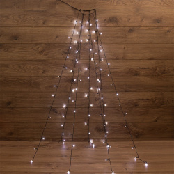 Гирлянда елочная с кольцом Neon Night 7 нитей по 1,8 м белый 235-085