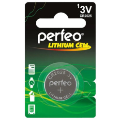 Эл.питания Perfeo CR2025/1BL Lithium