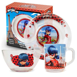 Набор посуды детский Леди Баг и Супер Кот Париж 280853