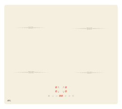 Встраиваемая варочная панель Индукционная ATL 2 KIO 64 B BG, 59 см, цвет Бежевый