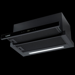 Встраиваемая вытяжка Exiteq EX-1536, цвет Чёрный, ширина 59,5см.