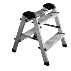Лестница-стремянка двухсторонняя Perilla алюминевая 2-х ступенчатая 111402