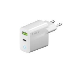 СЗУ Deppa USB + Type-C PD QC 3.0 20Вт White 11398