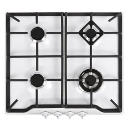 Встраиваемая варочная панель Газовая Gefest ПВГ 1212, 59 см, цвет Белый