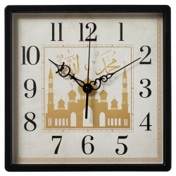 Часы настенные Рубин Мечеть 30х30см черный 3028-014
