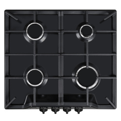 Встраиваемая варочная панель Газовая Gefest ПВГ 1212 К2, 59 см, цвет Чёрный матовый