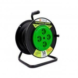 Удлинитель силовой 1-2.SALE на пласт. катуш. ПВС 2х1.5 4роз.  40м 16А УХ16