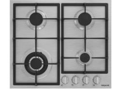 Встраиваемая варочная панель Газовая Hotpoint HGMT 642 W IX, 58,5 см, цвет Нержавеющая сталь