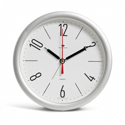 Будильник Рубин Классика d-15см серебряный В4-060