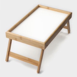 Поднос с ножками Доляна 46,5х25х19 см бамбук 6781026