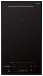 Встраиваемая варочная панель Индукционная Hotpoint HS 1430 BA, 28,8 см, цвет Чёрный