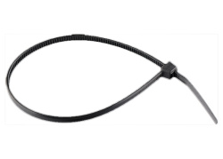 Хомуты СИБРТЕХ 300 х 3,6 мм, пластиковые черные, 100 шт.