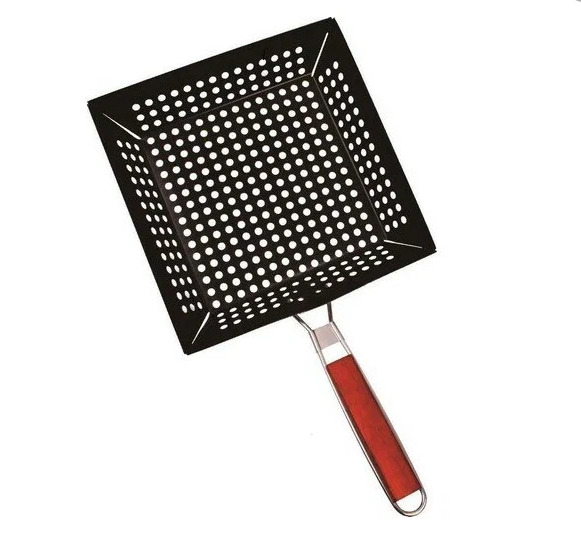 Сковорода-гриль Diolex для барбекю прямоуг. со склад. ручк. 31x31 см DX-P6102-2