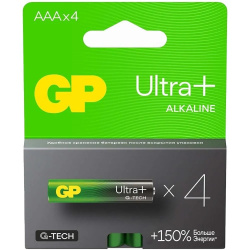 Эл.питания GP Ultra Plus Alkaline G-TECH AAA LR03-4BL