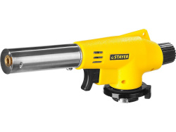 Газовая горелка на баллон Stayer 55584 с пьезоподжигом, регулир. пламени, цанговое соед.,1300С