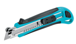 Нож Центро инструмент 1210 обойный с упором, 3 лезвия, 18 мм