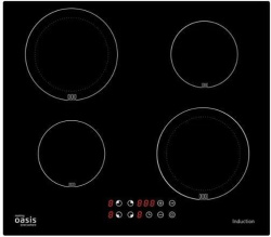 Встраиваемая варочная панель Индукционная Oasis P-IBS, 59 см, цвет Чёрный