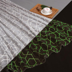 Плед Этель Геометрия 200х220 корал-флис светящийся в темноте 7880902