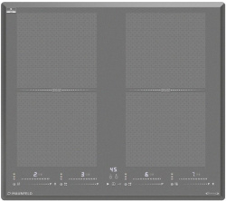 Встраиваемая варочная панель Индукционная Maunfeld CVI594SF2LGR Inverter, 59 см, цвет Серый