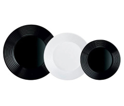 Набор столовый Luminarc Harena Black&White 18 пр. N1518