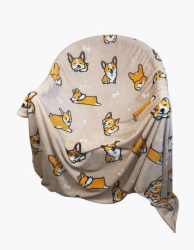 Плед Belezza Festival Корги 150х200 микрофибра кремовый 6154724