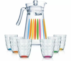 Набор питьевой Luminarc Diamond Rainbow 7 пр. P1080