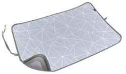 Коврик для глажки белья Ника 75*110 Линии на сером КГ/3