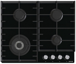 Встраиваемая варочная панель Газовая Gorenje GTW641AKB2, 60 см, цвет Чёрный
